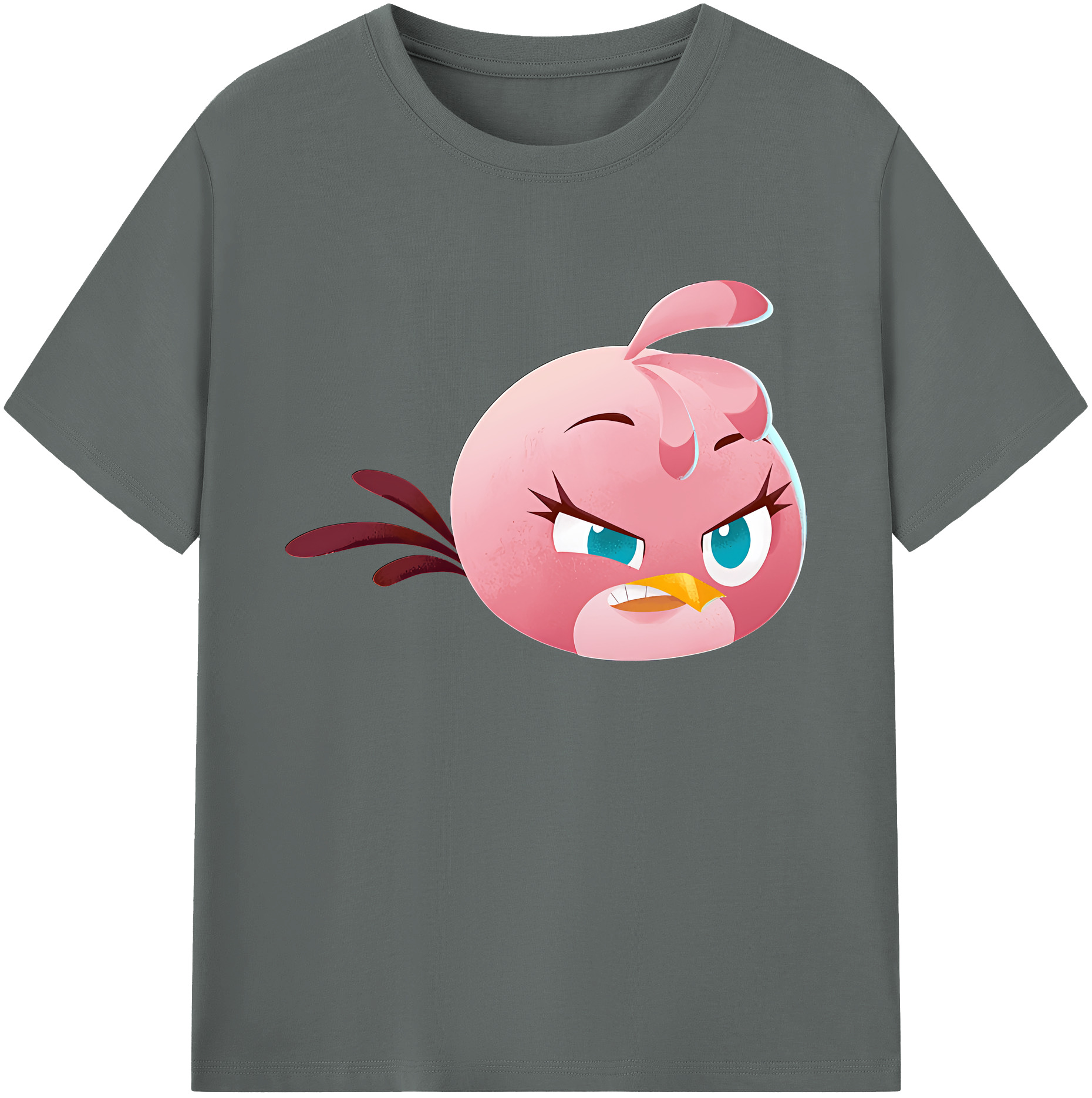 （画像用） Angry Birds アングリーバード 綿100％ メンズ半袖Tシャツ｜肌触りやわらか＆通気性